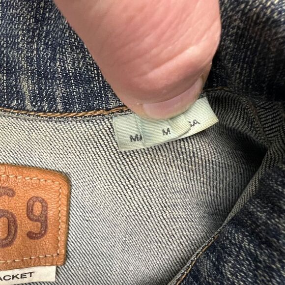 VTG Gap Jean Jacket Womens M 2002 Stretch Trucker Stretch Medium Wash Denim Y2K - Picture 6 of 13